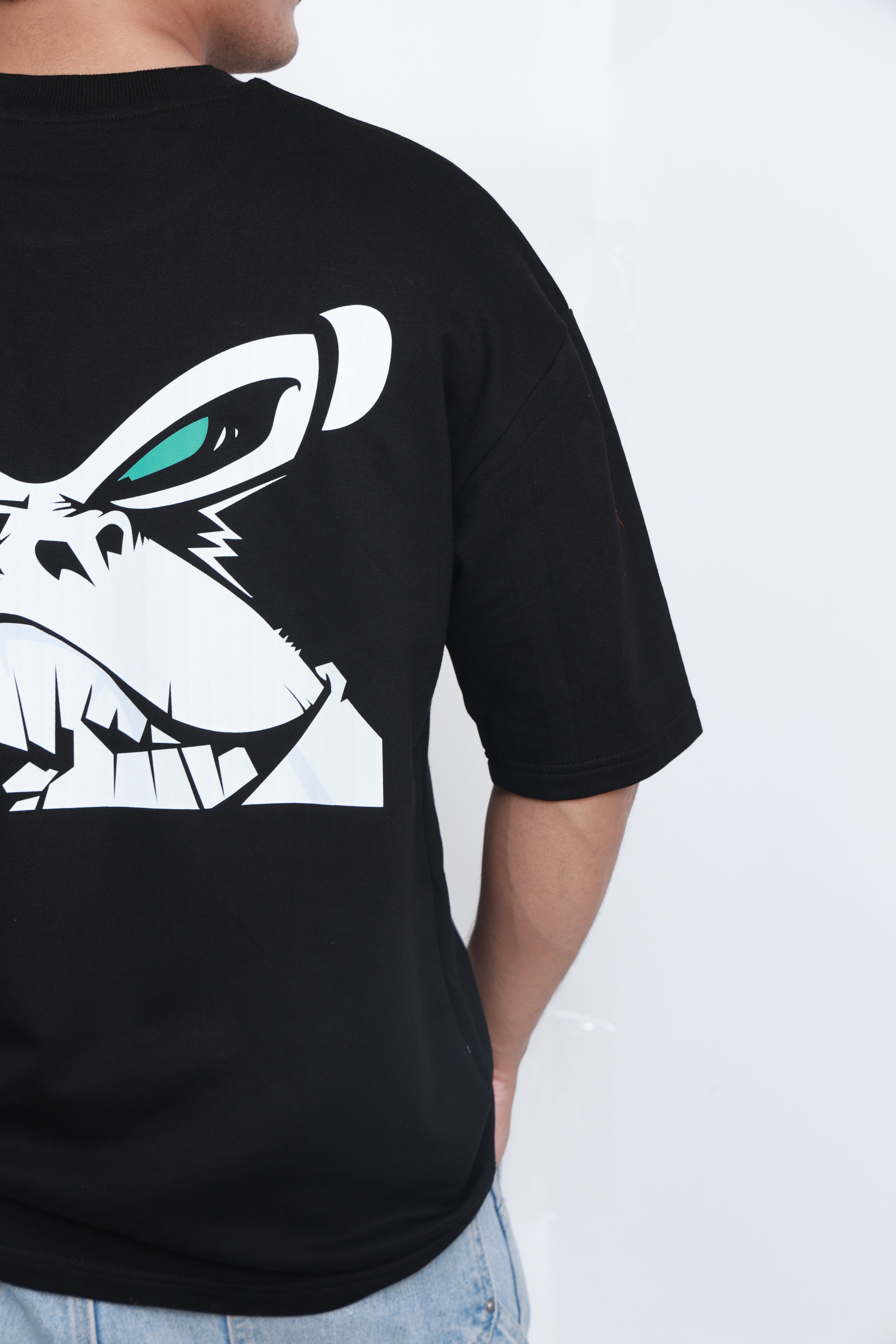 Go Bananas – Black Oversized Ape Energy Graphic Tee