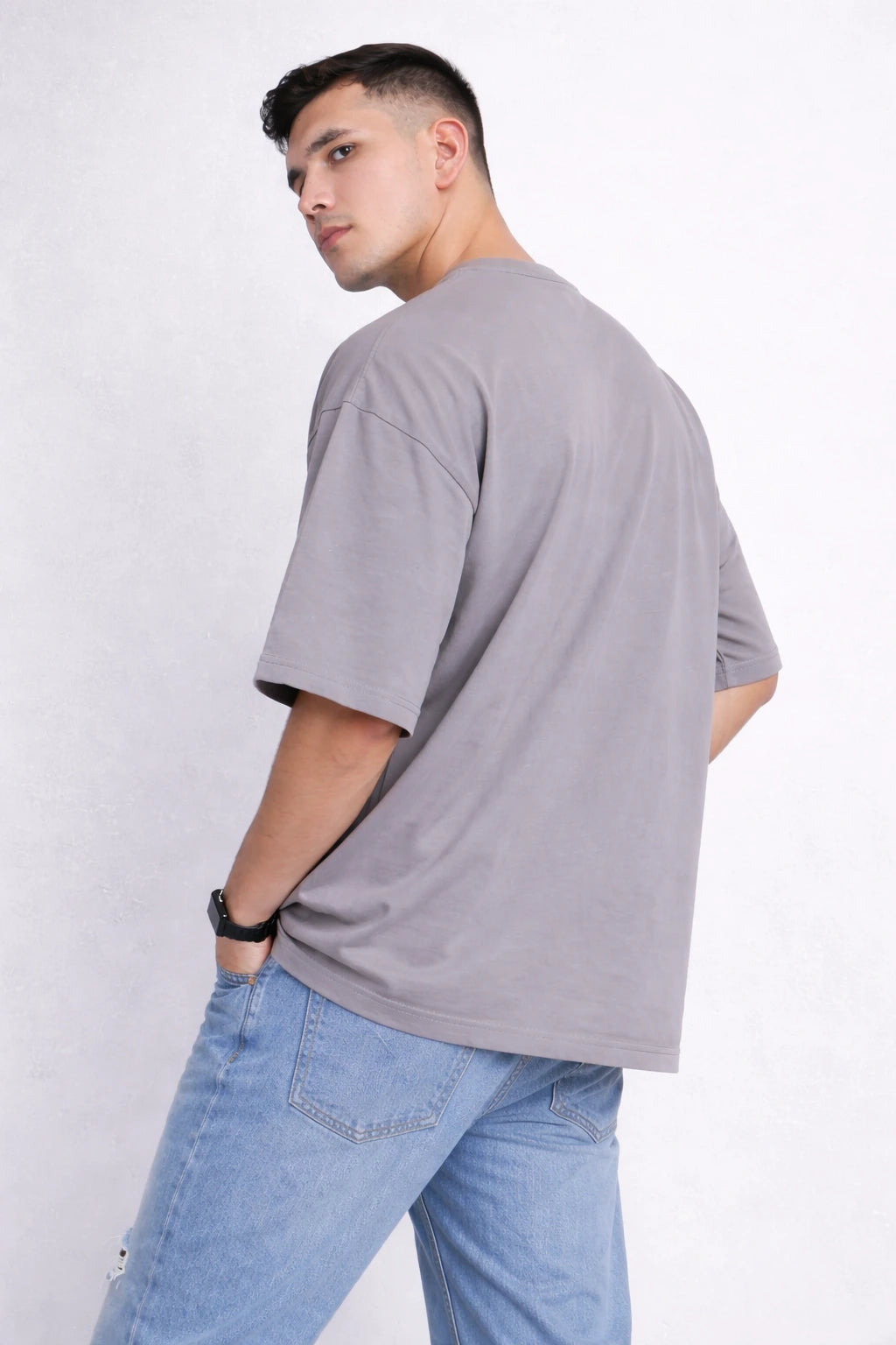 Storm Grey - Solid Oversized T-shirt | VILDLIFE