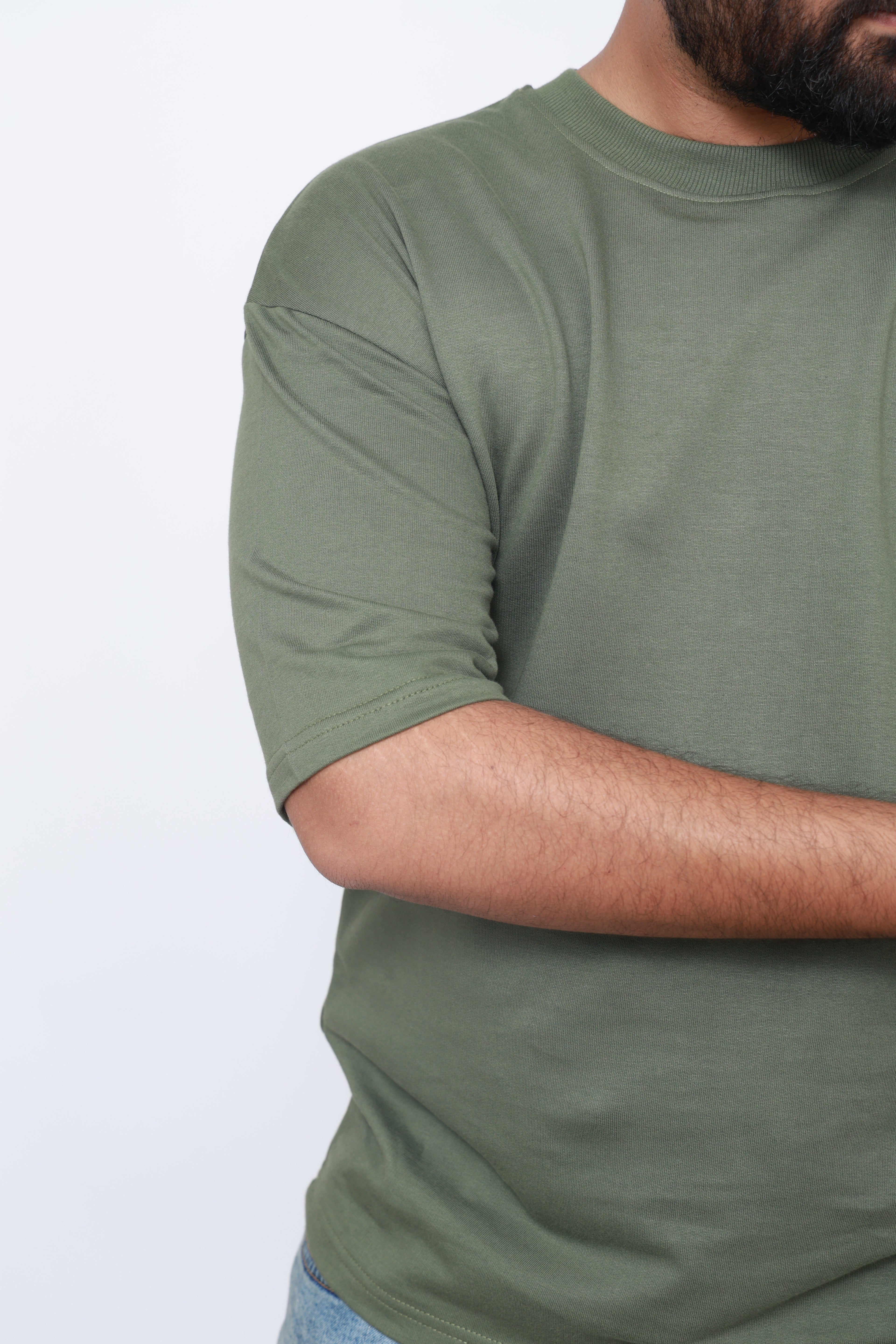 Forest Green Solid Oversized T-shirt | VILDLIFE