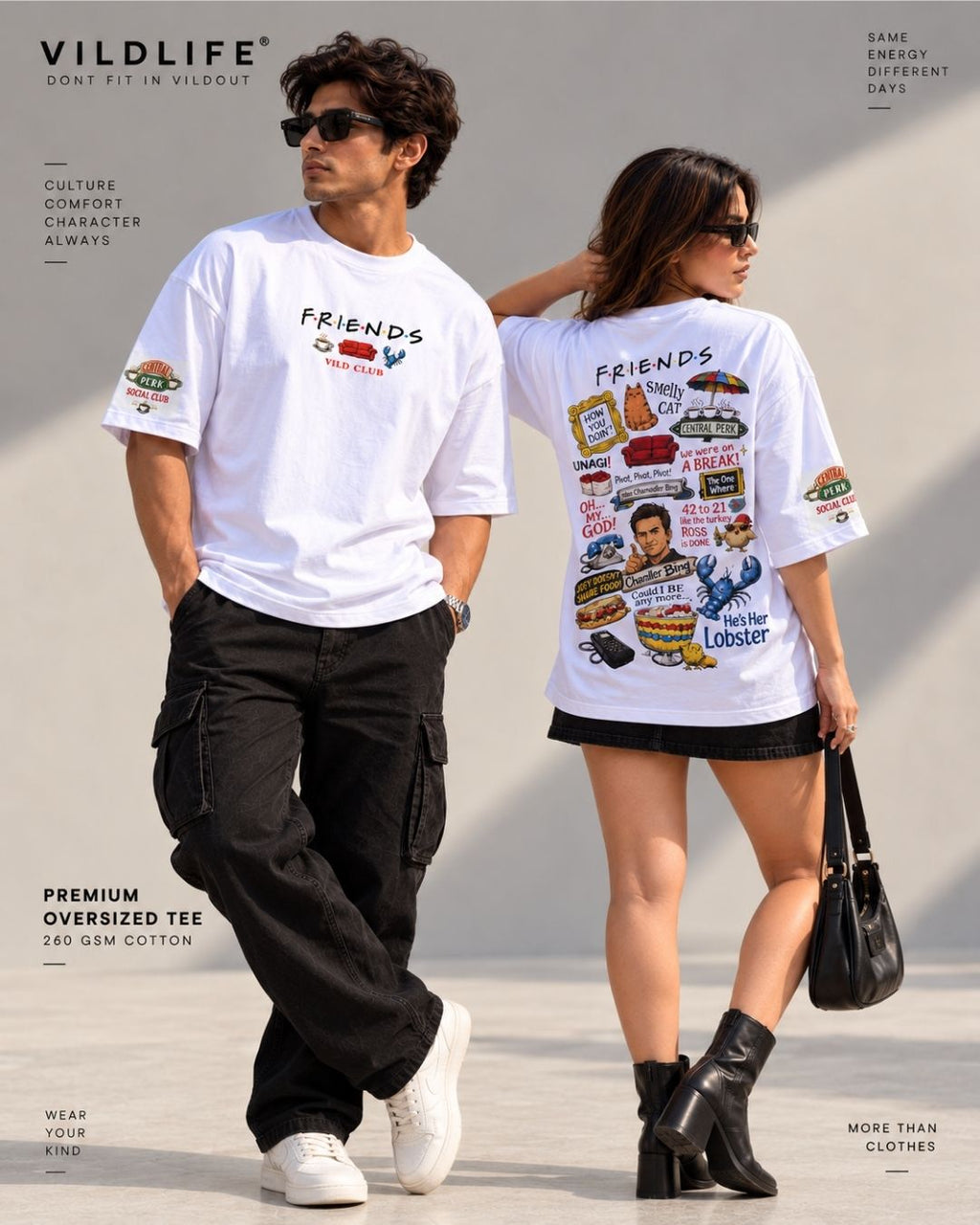 VILDLIFE FRIENDS — The One With The Memories | Oversized Unisex T-Shirt