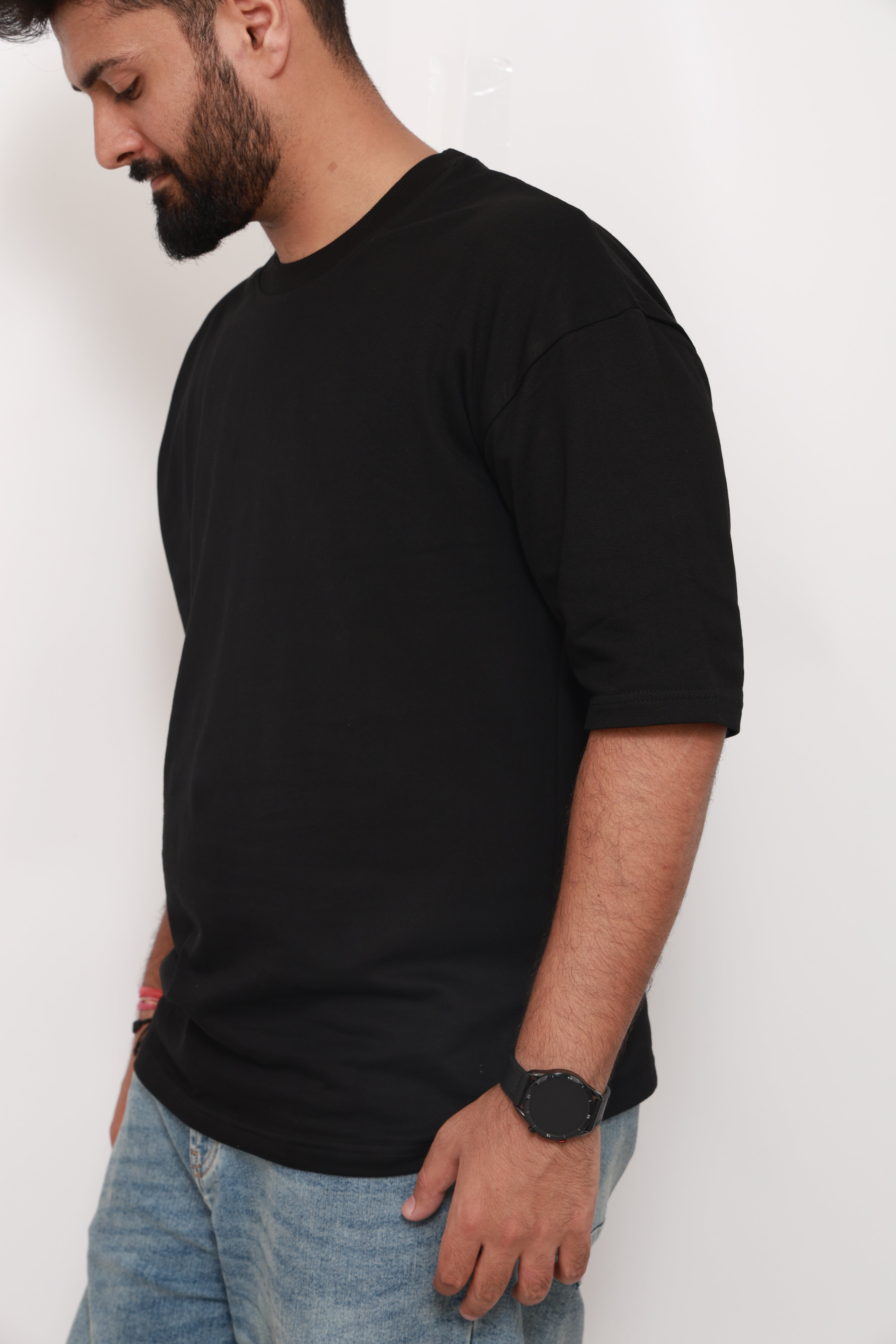 Midnight Black - Solid Oversized T-shirt | VILDLIFE