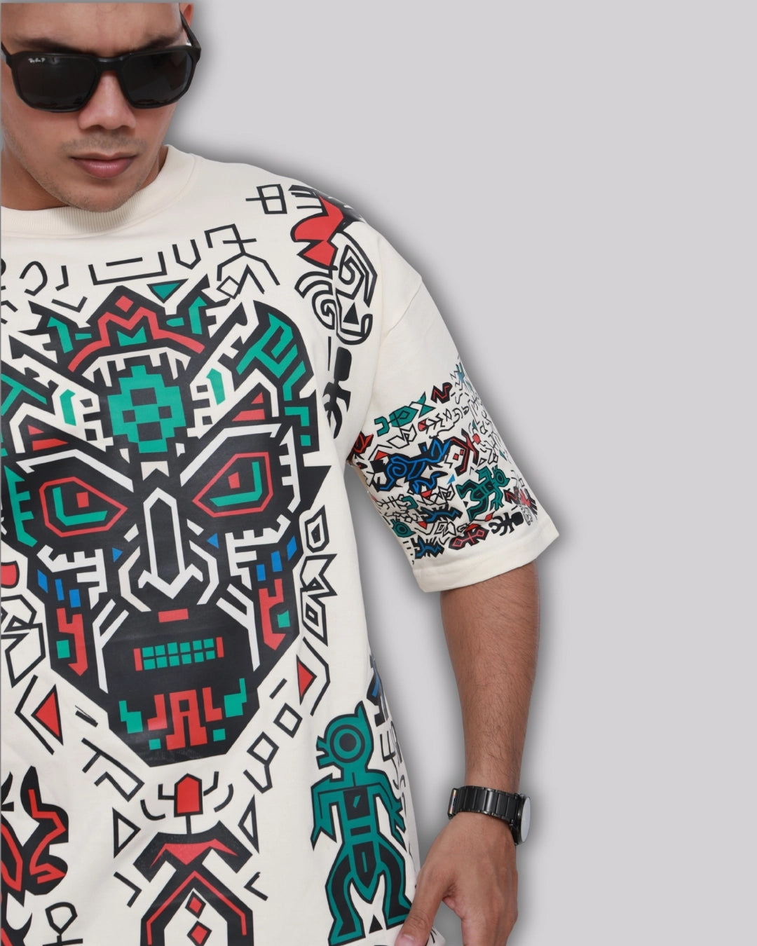 "TOTEM.FURY" The gods had symbols. You wear the storm. Oversized Tshirt