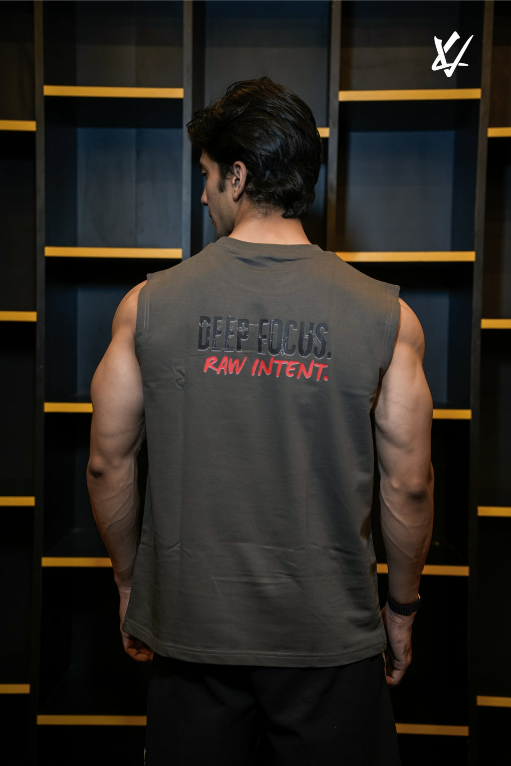 VildLife “Deep Focus” Gym Vest – Raw Intent Sleeveless Workout Tank