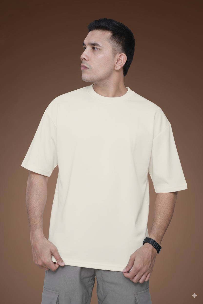 Ivory Mist - Solid Oversized T-shirt | VILDLIFE