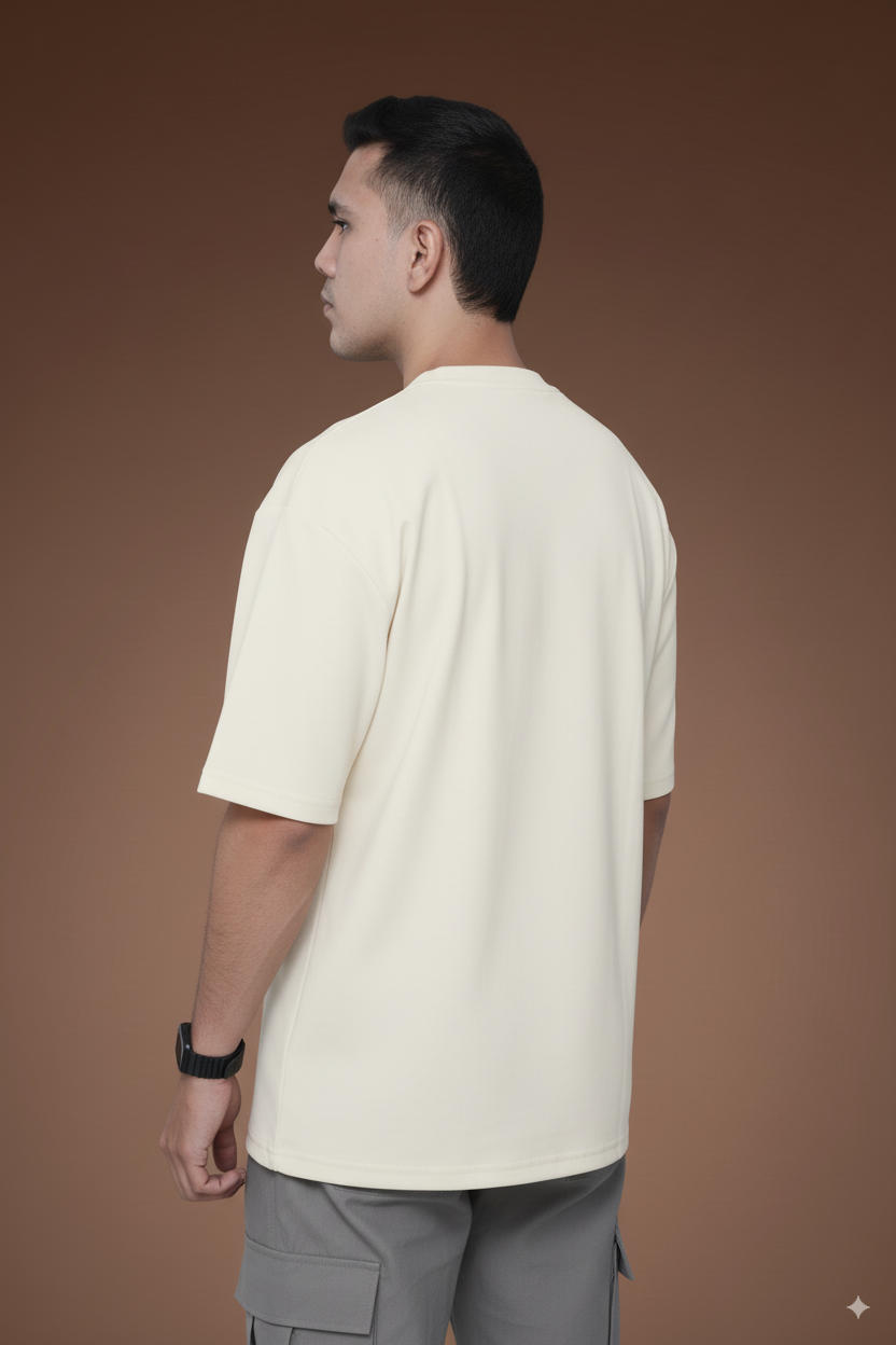 Ivory Mist - Solid Oversized T-shirt | VILDLIFE