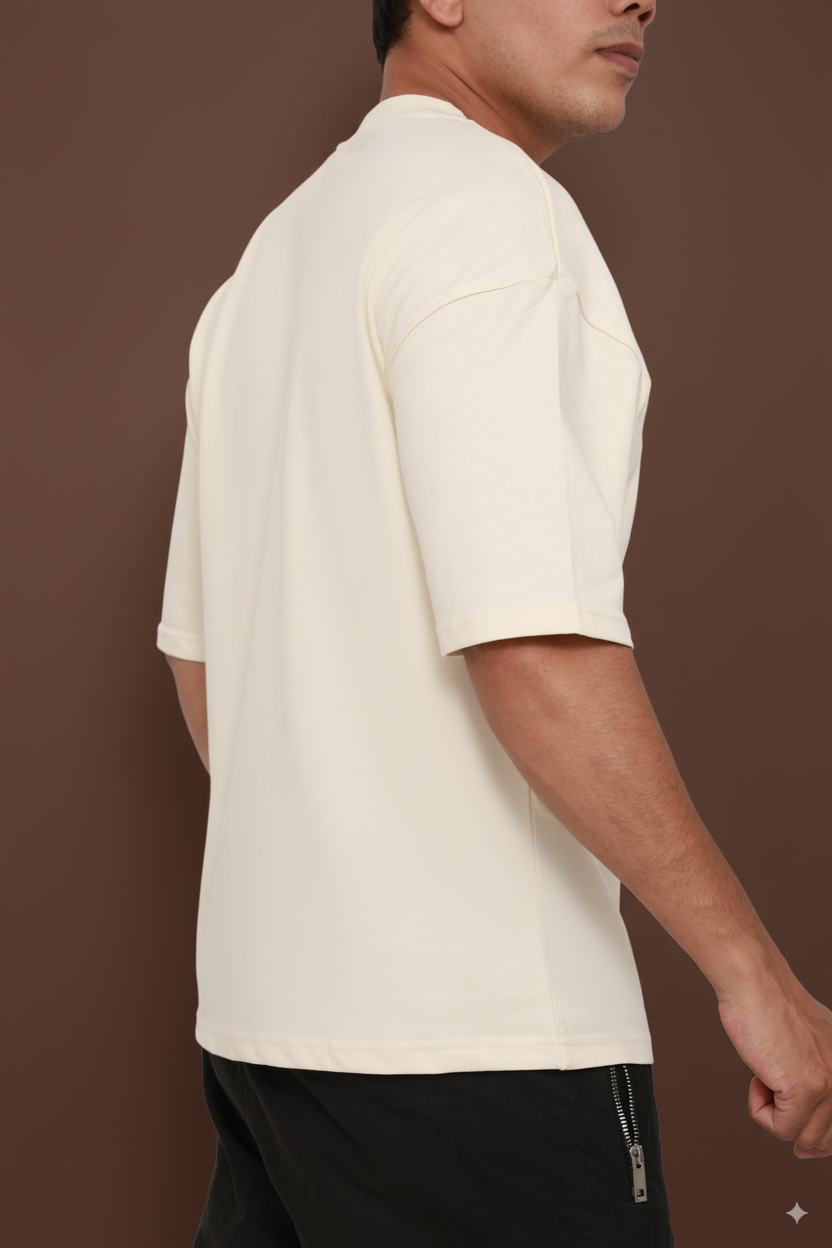 Ivory Mist - Solid Oversized T-shirt | VILDLIFE