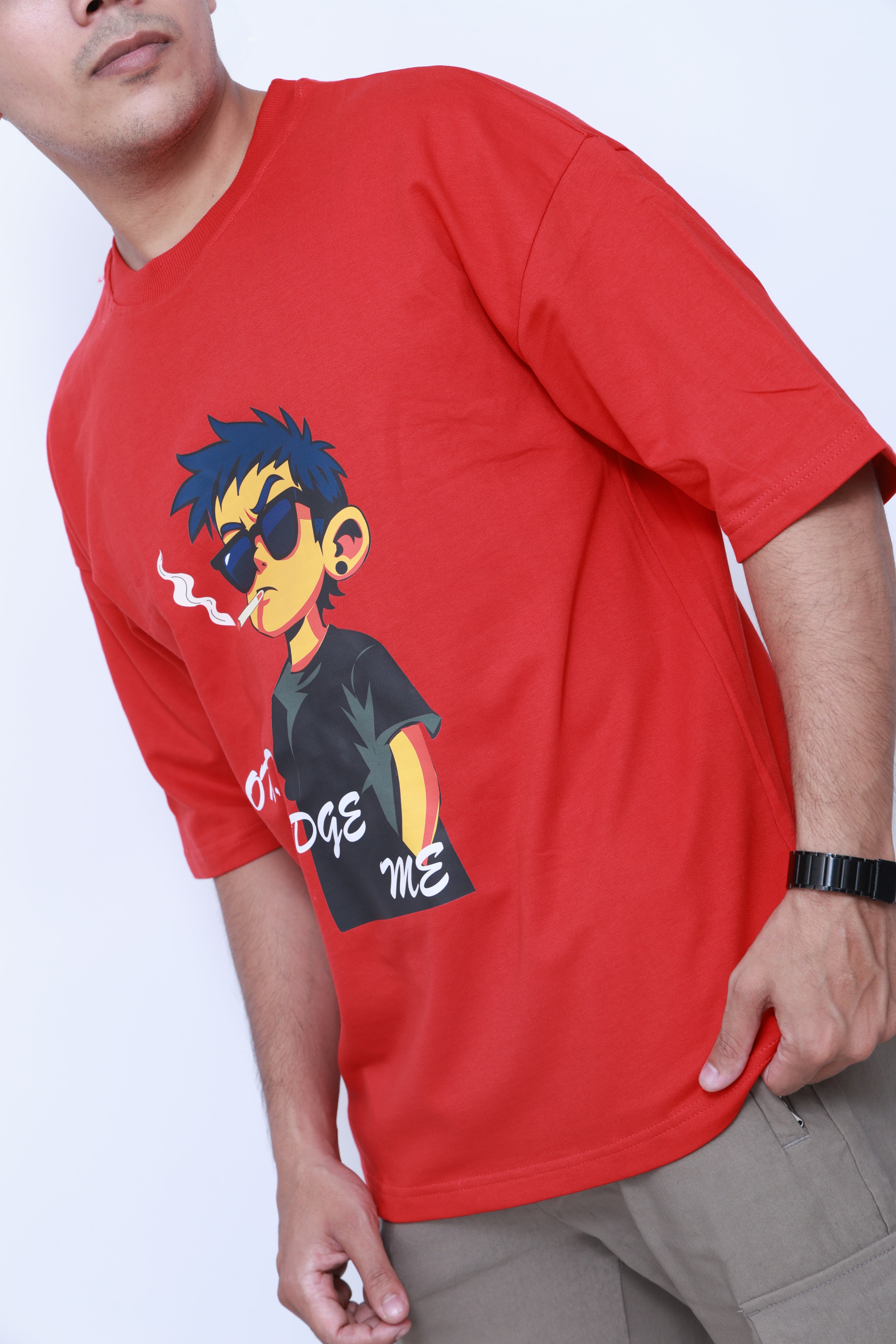 VildLife "Don’t Judge Me" rebel graphic oversized t-shirt for men and women – bold streetwear statement tee in premium cotton