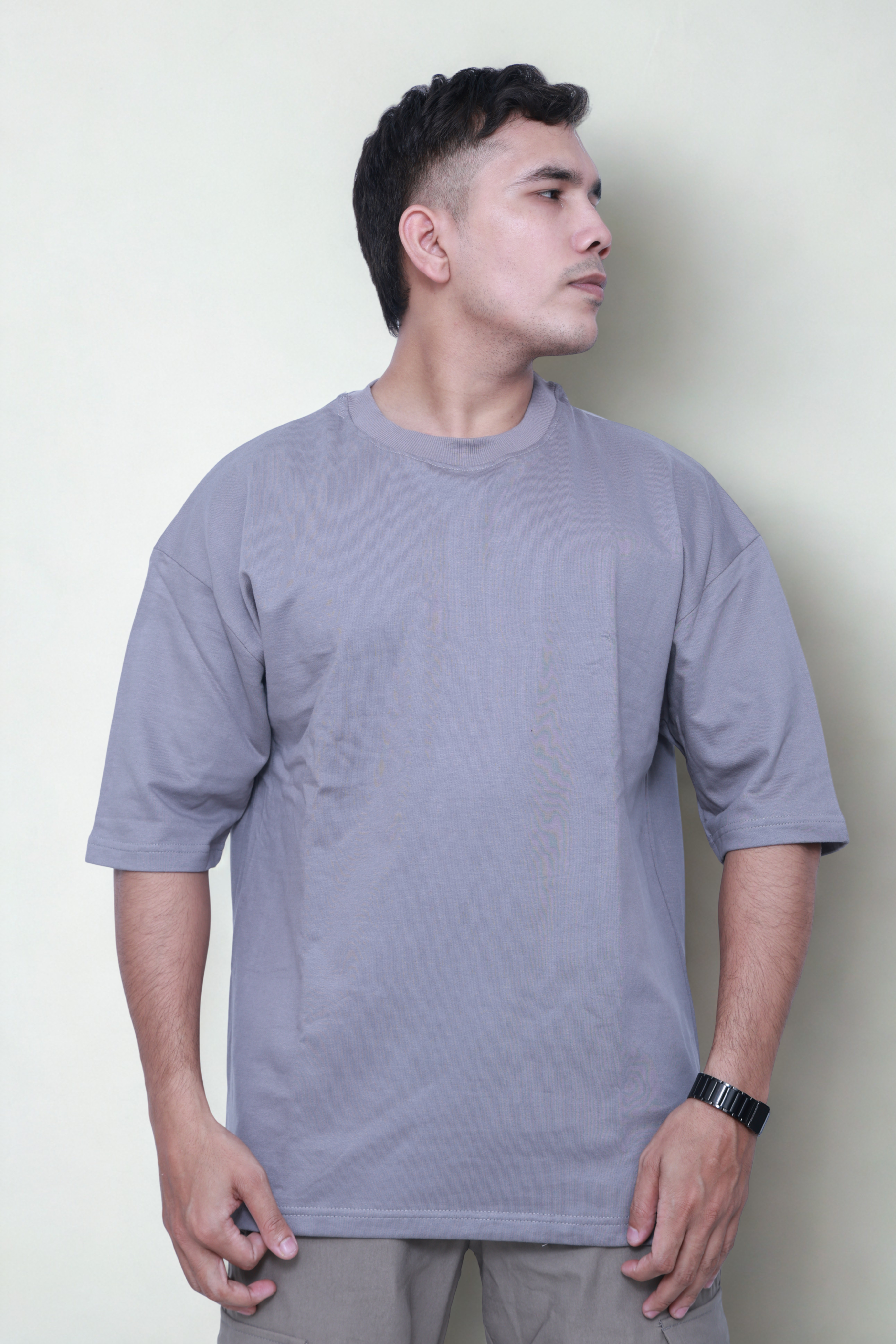 Storm Grey - Solid Oversized T-shirt | VILDLIFE