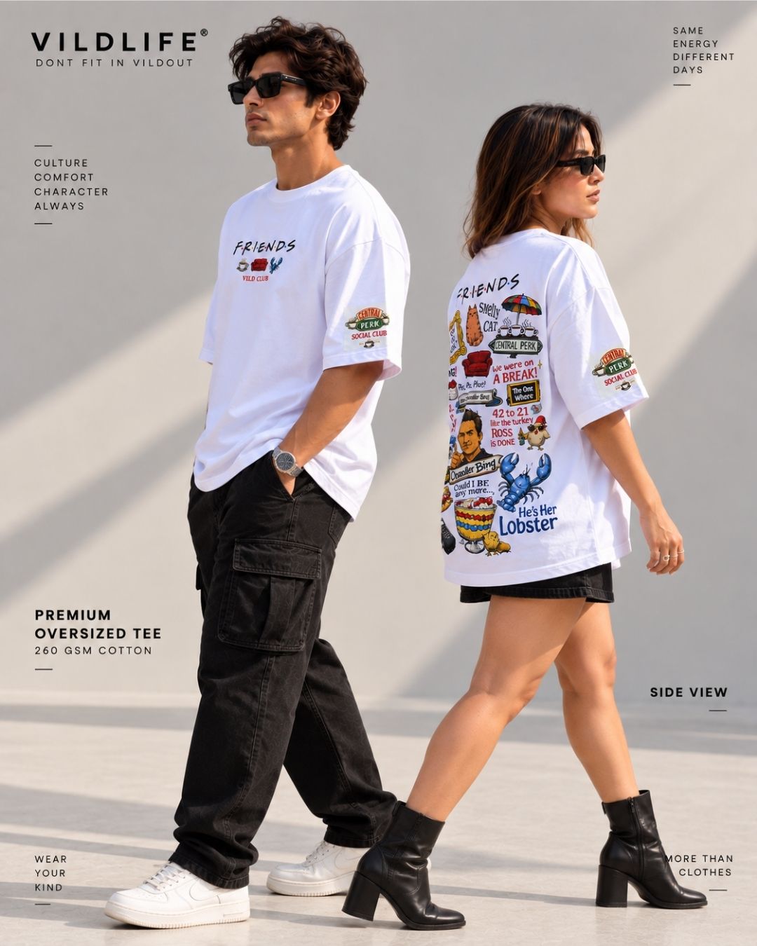 VILDLIFE FRIENDS — The One With The Memories | Oversized Unisex T-Shirt