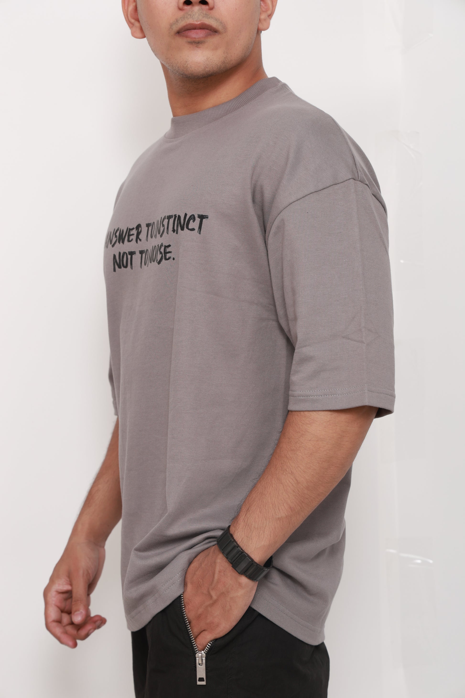 “The Wolf’s Creed” – Oversized Tee | Instinct Over Noise Edition