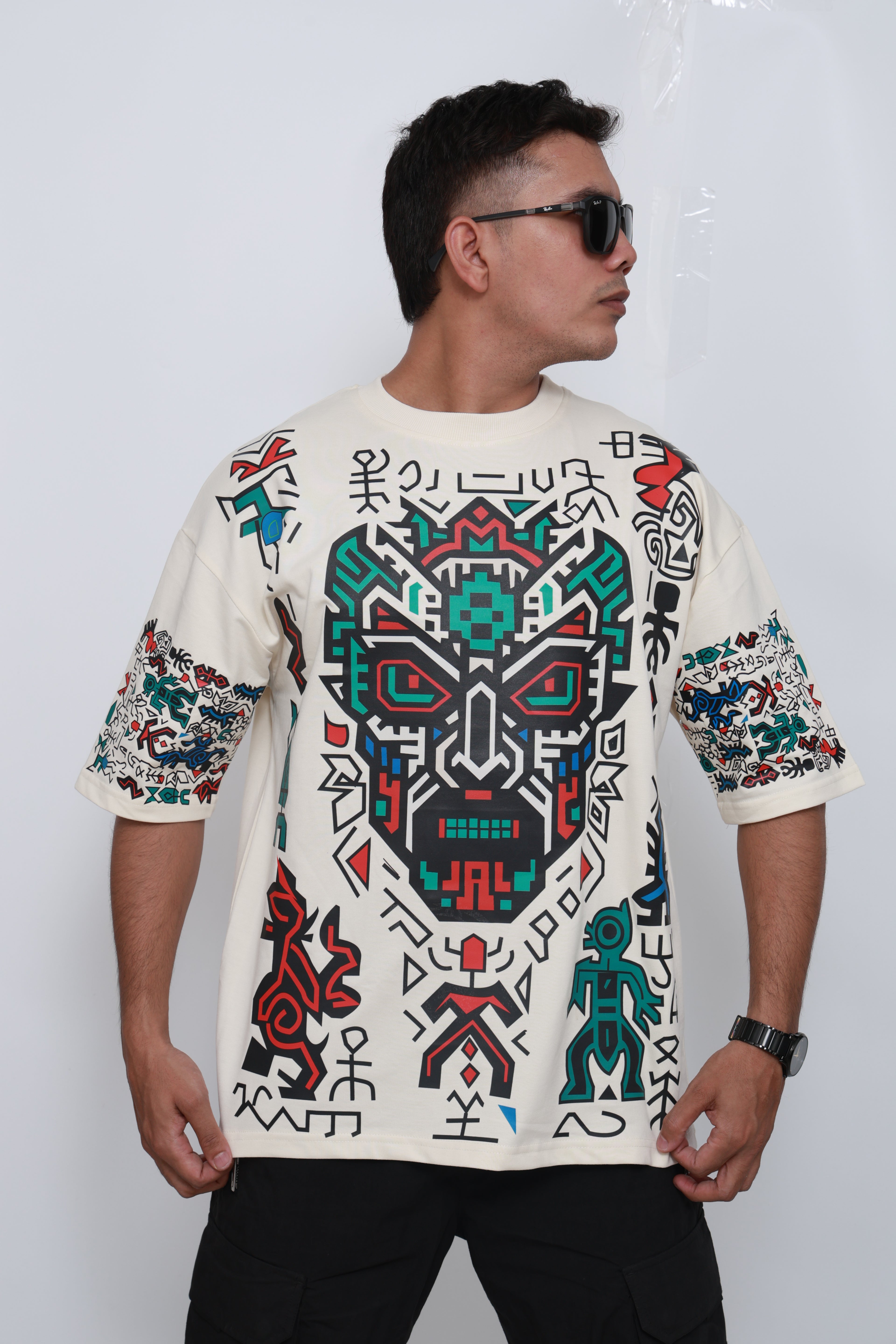 "TOTEM.FURY" The gods had symbols. You wear the storm. Oversized Tshirt