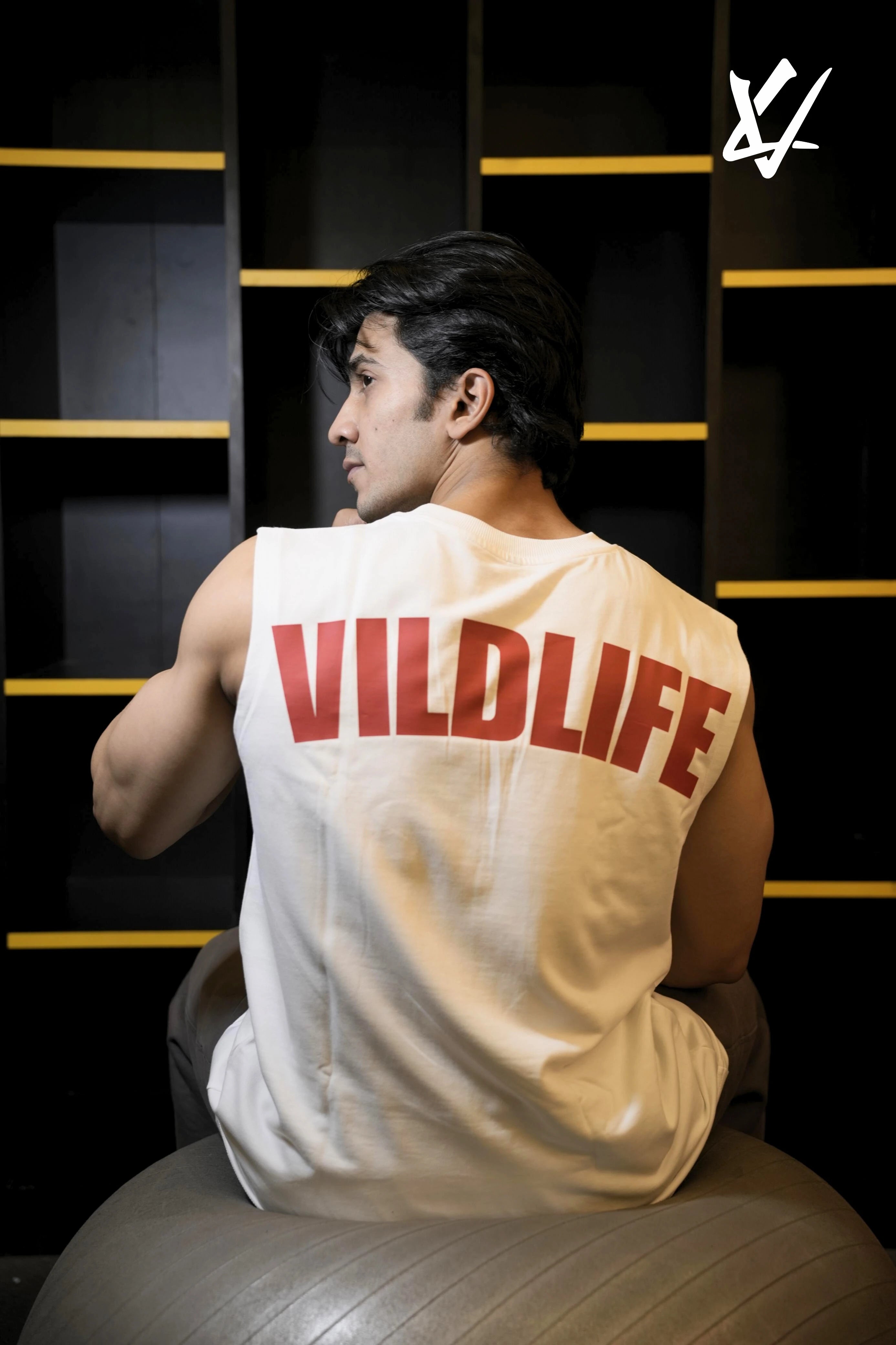 VildLife Back Statement Gym Vest – Sleeveless Oversized Tank Top